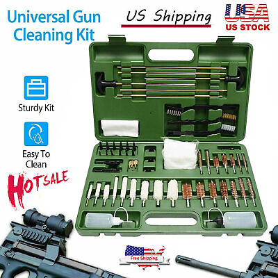#ad Cleaning Kit Rifle Gun Shotgun Pistol Pro Cleaner Firearm Maintenance Universal $35.99