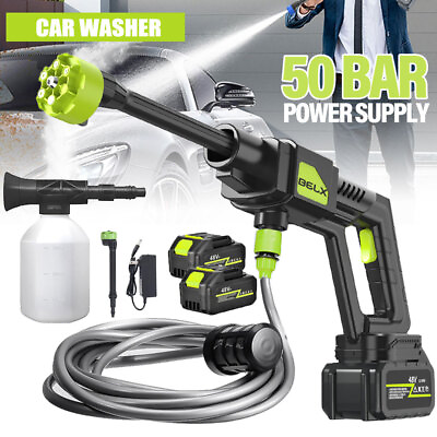 #ad 4000PSI High Pressure Washer Gun For Car Wash Foam Spray Short Wand Nozzle Tips $69.88