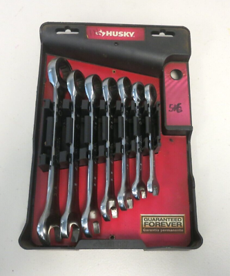#ad Husky 7 Piece Universal Ratcheting Wrench Set $34.99