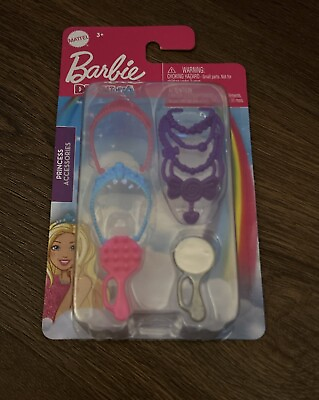 Barbie Doll Dreamtopia Princess Accessories Crowns Necklace Brush amp; Mirror New #ad $3.95