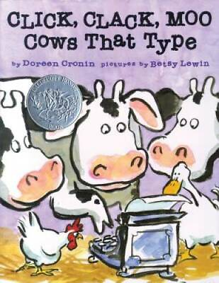 #ad #ad Click Clack Moo Cows That Type Hardcover By Doreen Cronin GOOD $4.08