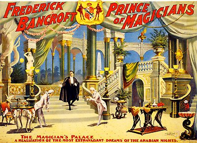 #ad Vintage Poster.The MAgician#x27;s palace.Magic Art Decor.Interior Designer.868 $57.00