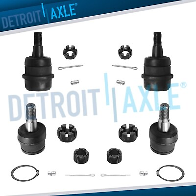 #ad Front Upper amp; Lower Ball Joints for Jeep Grand Cherokee Wrangler Comanche TJ $37.02