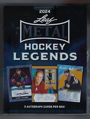 #ad 2024 Leaf Metal Hockey Legends Factory Sealed Hobby Box $94.62