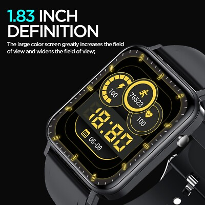 #ad Smart Watch Heart Rate Blood Pressure Oxygen Sleep Sport Monitor Bluetooth Watch $26.99