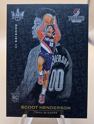 #ad Scoot Henderson 2023 24 Panini Court Kings ROOKIE CARD RC LEVEL 3 Portland 🔥 $55.00
