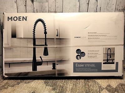 Moen Essie Single Handle Spring Pulldown Sprayer Kitchen Faucet with Power Clean $199.99