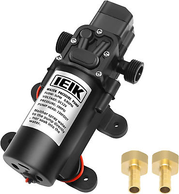 #ad Water Pressure Diaphragm Pump DC 12V 30W Water Pressure Sprayer Pump 3LPM 0.8 GP $32.52
