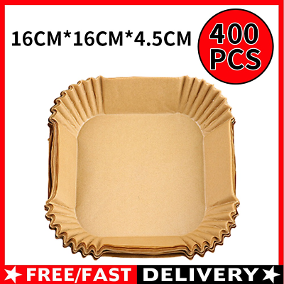 #ad 400pcs Air Fryer Paper Bakable Disposable Parchment Paper Liner Non Stick Food $15.99