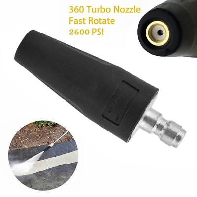 #ad High Pressure Washer Rotating Turbo Nozzle Spray Tip 2600 PSI J1B3 $4.89