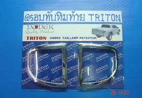 #ad Chrome Rear Reflector Trim Cover For Mitsubishi L200 Animal Triton 2005 2012 $19.57