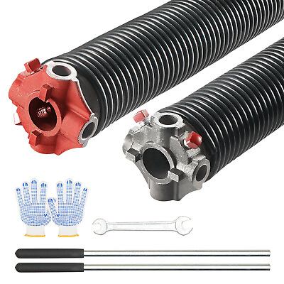 #ad VEVOR Garage Door Torsion Springs Pair of 0.25 x 2 x 30inch with Winding Bars $61.99