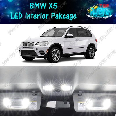 #ad CANBUS White LED Lights Interior Package Kit for 2007 2013 BMW X5 Series E70 $28.99