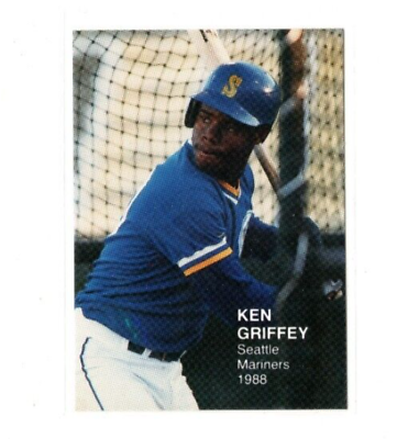 #ad Ken Griffey Jr Rookie 1988 Rookies IV Final Series #9 RARE Oddball NM unlicensed $4.99