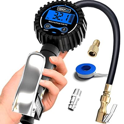 #ad #ad Digital Tire Inflator with Pressure Gauge Air Tester Check 200PSI with Air Chuck $37.99