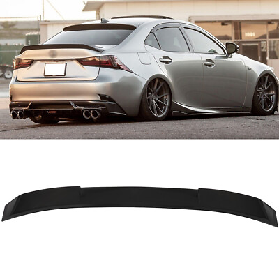 #ad #ad Fits 2014 2019 IS250 IS350 IS300 Glossy Black Roof Window Spoiler Wing $60.28