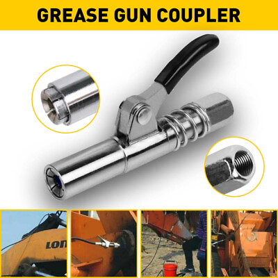 #ad Grease Gun Coupler High Pressure Locks On Quick Release NPT 1 8 3JAW 10000PSI $11.39