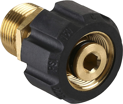 #ad M MINGLE Pressure Washer Adapter Metric M22 15Mm Female Thread to M22 14Mm $17.72