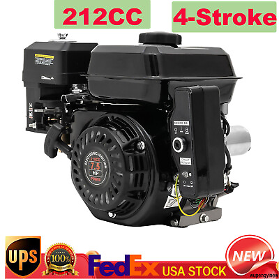 #ad 212CC 7.5HP Gas Engine 4 Stroke Gas Motor Log Splitters Electric Start Go Kart $174.56