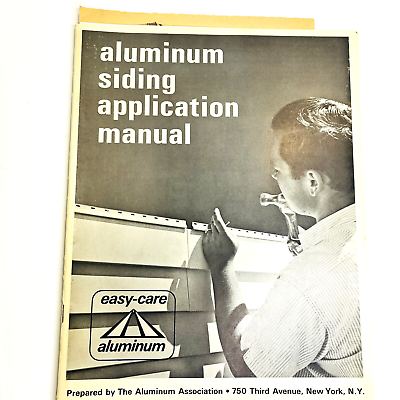 #ad 1971 Aluminum Siding Application Manual Vintage 70s Brochure Made In USA $11.99