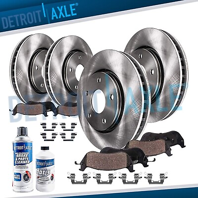 #ad Front amp; Rear Rotors Ceramic Brake Pads for Nissan Murano Pathfinder JX35 QX60 $187.58