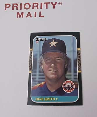 #ad Baseball Card 1987 Donruss #308 Dave Smith RAW Houston Astros Base Set $25.00