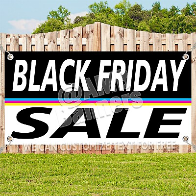 #ad BLACK FRIDAY SALE Advertising Vinyl Banner Flag Sign USA 15 18 20 30 48 52 V4 $174.84