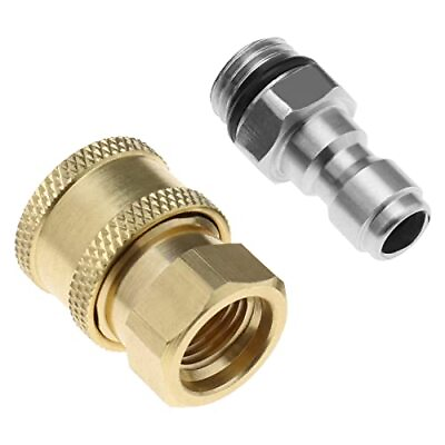 #ad #ad Set of 2 Pressure Washer Adapter 1 4 Inch Quick Connector to M14 Thread Fitti... $20.62