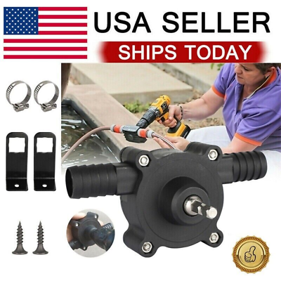 #ad Home Electric Drill Drive Self Priming Pump Water Oil Fluid Transfer Pumps Tools $7.49