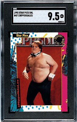 #ad 1992 STAR PICS SATURDAY NIGHT LIVE CHRIS FARLEY CHIPPENDALES #47 SGC 9.5 ONLY 1 $100.00