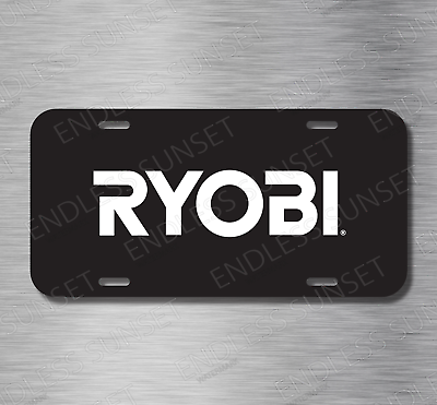 #ad Power Tools Work Equipment Ryobi Car License Plate Front Auto Tag Plate $17.99