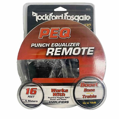 #ad New Rockford Fosgate PEQ Wired Treble Bass EQ Remote Control Knob 07 Amplifiers $25.89