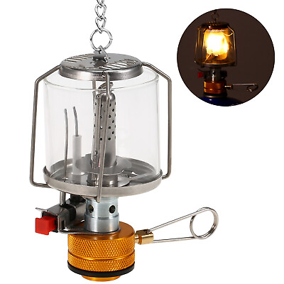 #ad Outdoor Camping Gas Lantern Piezo Ignition Portable Mini Gas Tent Lamp Light $11.66