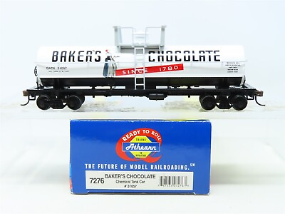 #ad HO Scale Athearn 7276 GATX Baker#x27;s Chocolate Chemical Tank Car #31057 $29.95