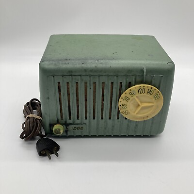 #ad Vintage Northern Electric quot;Midgequot; Model 5308 Blue Green Table Radio Receiver $68.60