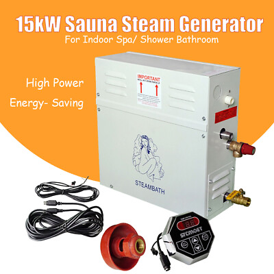 #ad #ad Sauna Bath Home Sauna Steam Heater 380Volt 15KW Steam Generator Shower System $498.19