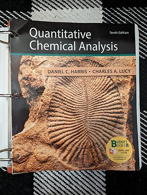#ad Quantitative Chemical Analysis by Charles Lucy and Harris 2019 10th Edition $50.00