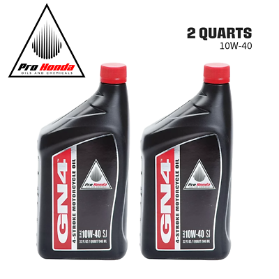 GN4 PRO Honda Oil 10w 40 SJ 4 stroke MOTORCYCLE OIL 2 QUARTS #ad #ad $18.98