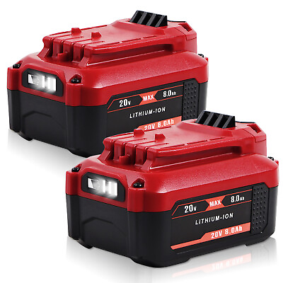 #ad 1 2x 20V 8.0AH For Craftsman 20 Volt MAX Li ion Battery CMCB204 CMCB202 CMCB201 $52.98
