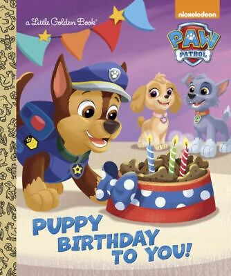 #ad Puppy Birthday to You Paw Patrol Little Golden Book $5.85