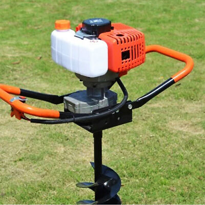 #ad Gas Powered Post Hole Digger Durable 52CC 2 Stroke Earth Auger Digging Machine $123.50