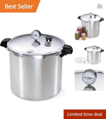 23 Quart Silver Pressure Canner and Cooker Heavy Gauge Aluminum Construction #ad $189.99