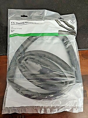 #ad 6’ Washing Machine PVC Drain Hose 7 8” Fits 3 4” To 1 1 4” Outlets NEW A15 $24.99
