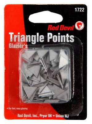 #ad Red Devil 1722 Glazing Triangle Points 150 Piece $15.85