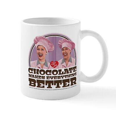 #ad CafePress I Love Lucy: Chocolate Makes Everything Mug 11 oz Mug 1910083304 $14.99