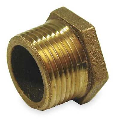 #ad Zoro Select 6Rcw8 Red Brass Hex Bushing Mnpt X Fnpt 1 1 4quot; X 1quot; Pipe Size $12.99