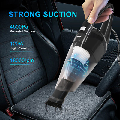 #ad 120W Handheld Car Vacuum Cleaner Portable 12V High Power Wetamp;Dry Auto Home Mini $23.58
