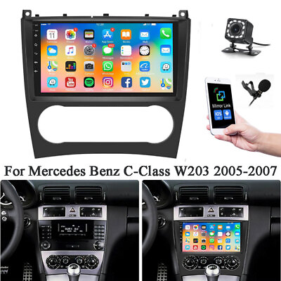 #ad Cam For Mercedes Benz C Class W203 2005 2007 Android 13 Car Stereo Radio 132GB $149.99