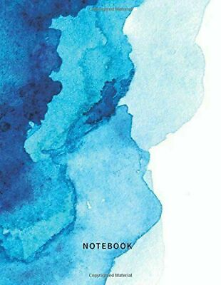#ad NOTEBOOK: LINED NOTEBOOK JOURNAL BLUE OCEAN WATERCOLOR $7.99