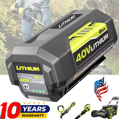 #ad For Ryobi 40V Volt Lithium ion 6000mAh High Capacity NEW Battery OP40602 OP40601 $39.09